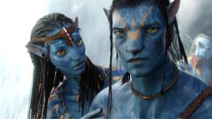 Neytiri mit Jake Sully's Avatar