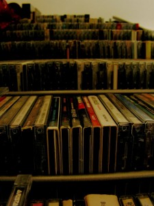 Ein Teil meiner CD-Sammlung von unten