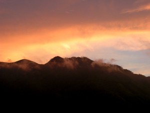 Sonnenuntergang in der Steiermark